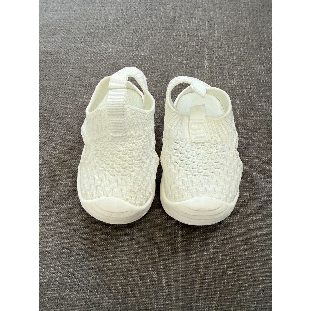 Baby/Toddler white slip on shoes 4